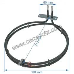 Résistance circulaire 2100W 865945, 865946, 839747 de four Gorenje Résistance circulaire 2100W 865945, 865946, 839747 de four Gorenje
