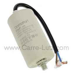 Condensateur permanent  � fils 20 MF  450V
