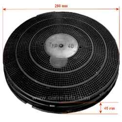 FILTRE CHARBON ACTIF TYP40