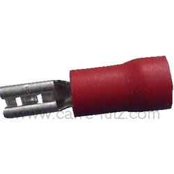 COSSE FEMELLE ISOLEE ROUGE 4MM