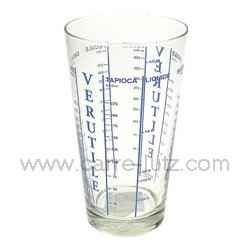 VERRE DOSEUR 1/2 LT en verre