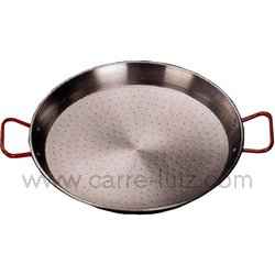 PLAT A PAELLE TOLE ACIER 42 CM