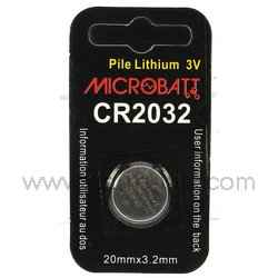 pile bouton lithium CR2032 3V 210 mAh
