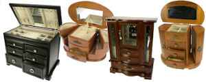 Coffret à bijoux en bois