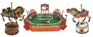 Boite � musique chevaux et champs de course