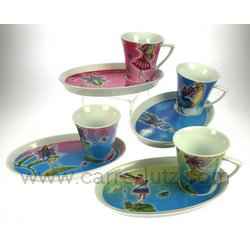 Tasse � caf� ray�eCoffret de 4