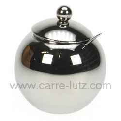 Sucrier rond inox brillant 