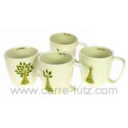 Coffret 4 mugs saisons écologie