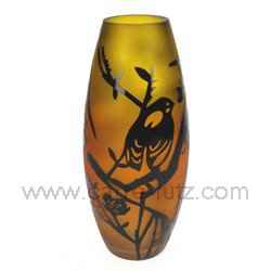 Vase paysage orange