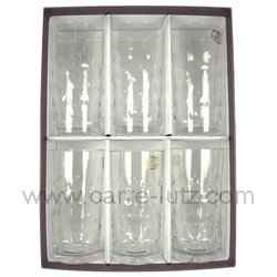 Coffret 6 chope haute Pastille