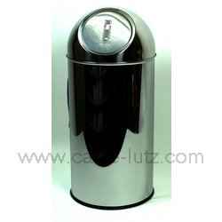 Poubelle inox 35 lt