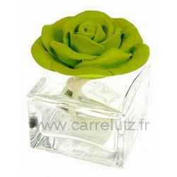 Diffuseur de parfum rose en platre verte