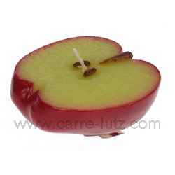 Bougie flottante 1/2 pomme