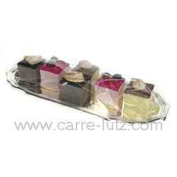 Plateau 6 petits fours carr�s