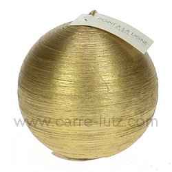 Bougie boule n�2 soie or