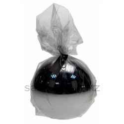 Bougie boule n° 5 gloss argent
