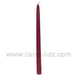 Bougie flambeau rouge carmin