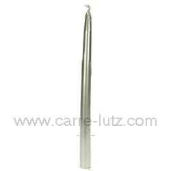 Bougie flambeau argent