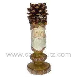 Bougeoir t�te de pin