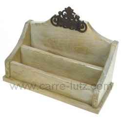 Porte courrier � poser blanchi