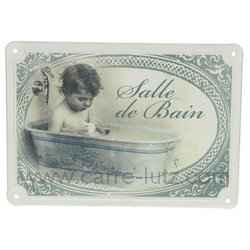 Plaque de porte SDB garcon