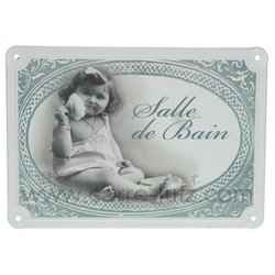 Plaque de porte SDB fille