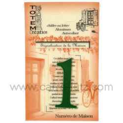 Chiffre n° 1 vert