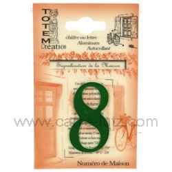 Chiffre n° 8 vert