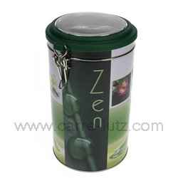Boite ronde m�tal Zen