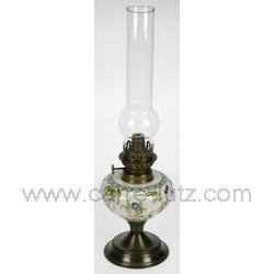 LAMPE A PETROLE OISEAUX