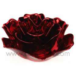 Bougeoir lotus rouge