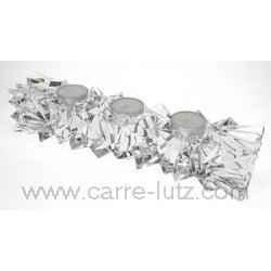 Barette 3 bougies en Cristal