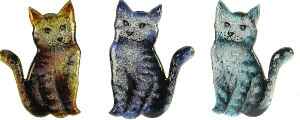 Emaux de limoge chat
